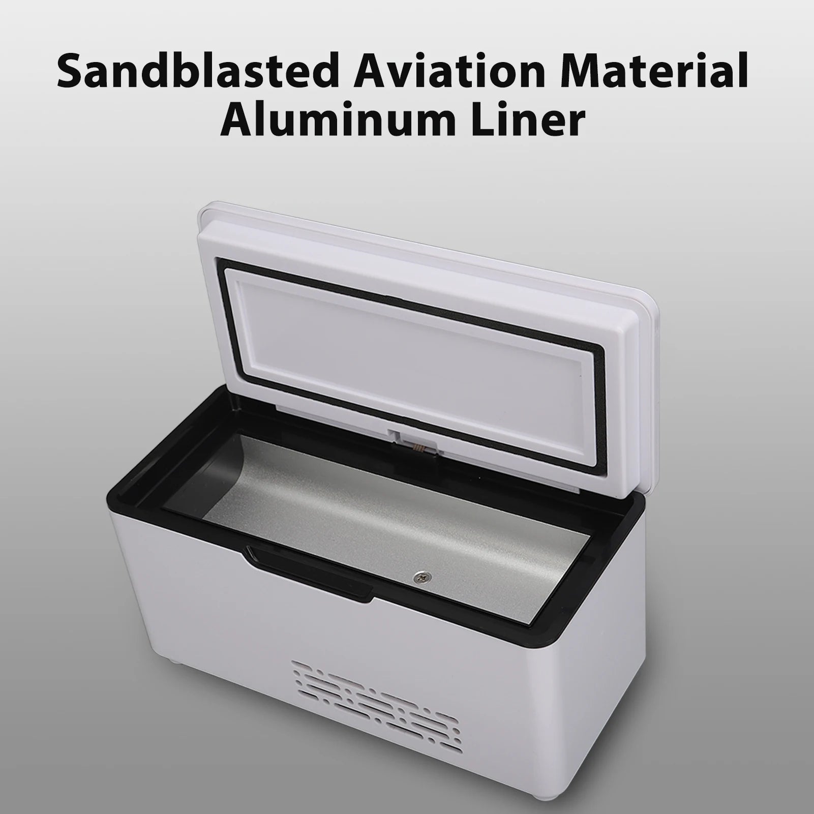 Car Refrigerator Portable Insulin Cooler Case USB Mini Constant Temperature LED Display Car Medicine Refrigerator Button Type