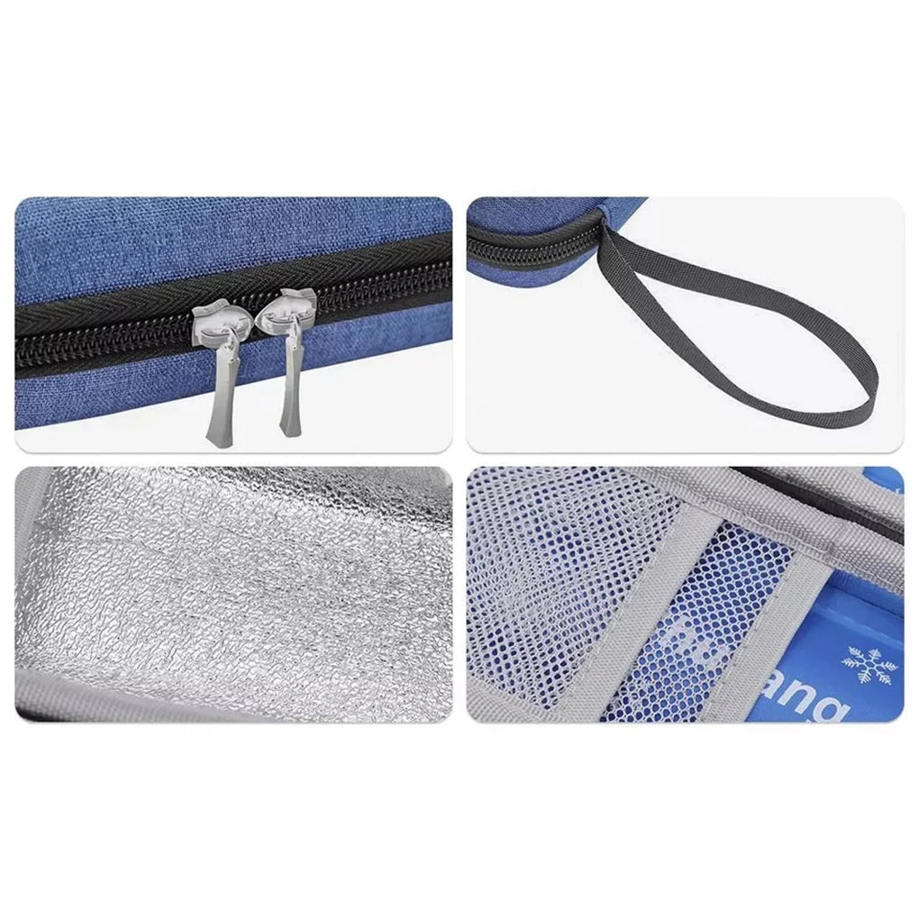 Portable Insulin Cooling Bag Waterproof Diabetic Pocket Pill Protector Carry-on Protector Pill Refrigerated Ice Pack Drug Freeze
