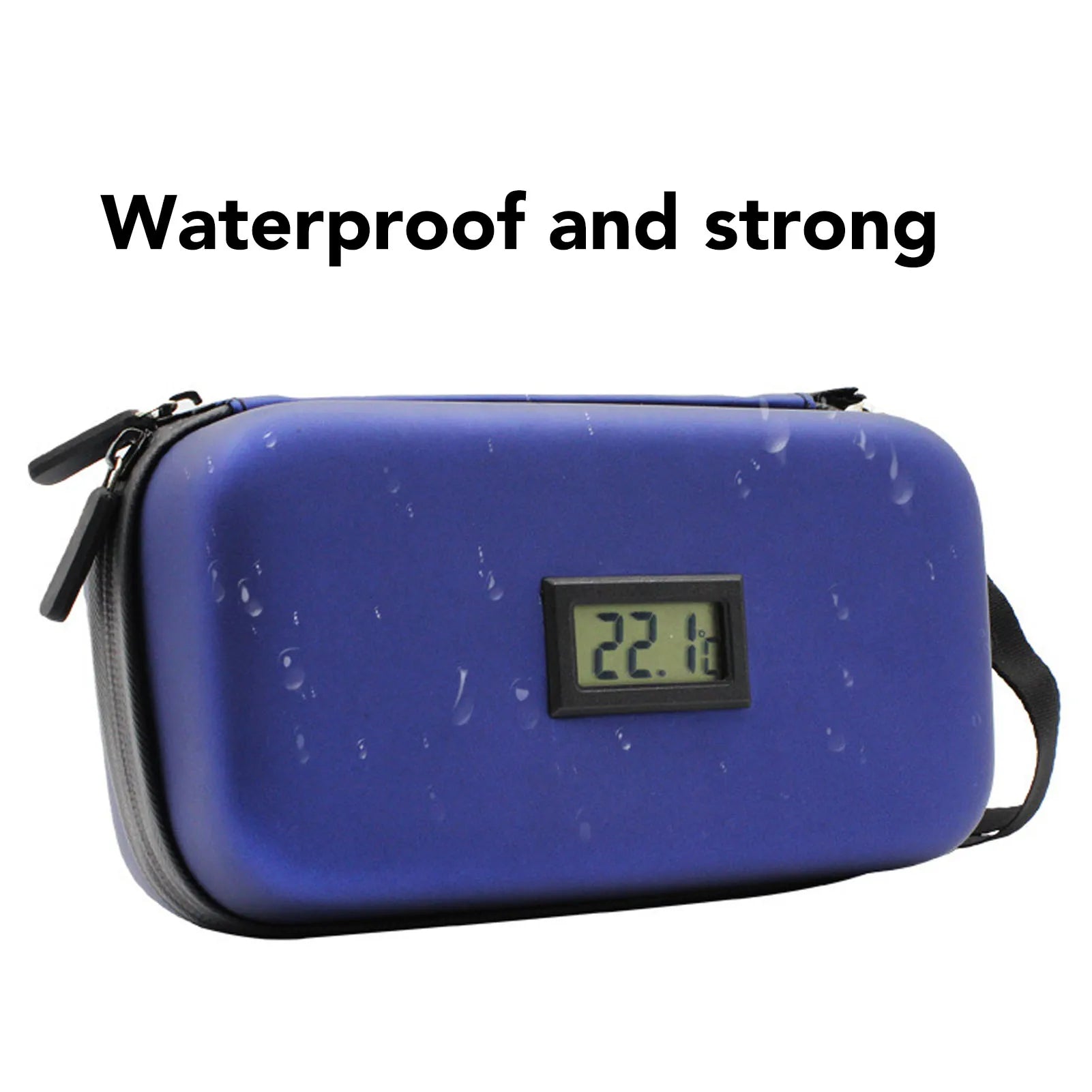 Insulin Cooler Travel Case Mini Insulin Cooler Bag Heat Insulation Temperature Display Medicine Diabetic Supplies Travel Case